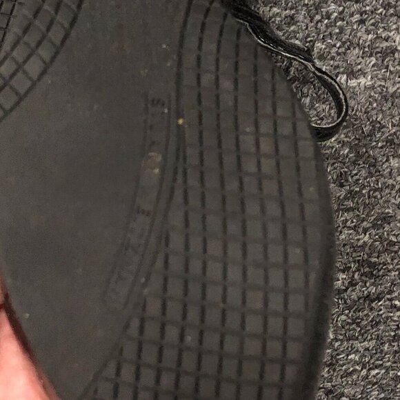 Stuart Weitzman Patent Leather Strappy Wedge Platform Sandals Black 7.5 - Picture 11 of 13